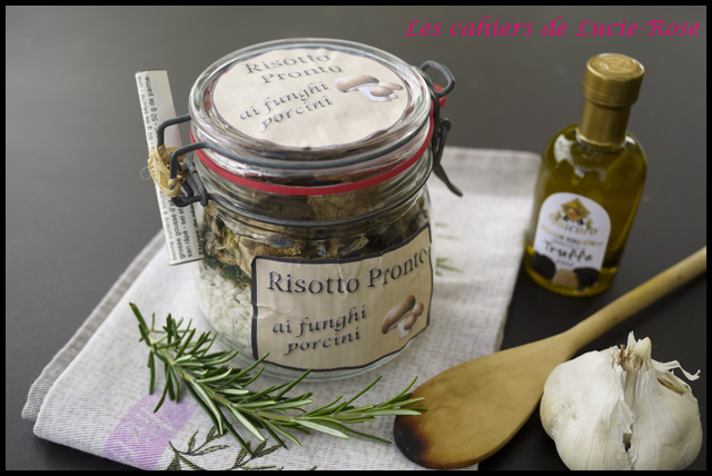 Kit cadeau risotto aux cèpes en bocal - Les cahiers de Lucie-Rose1