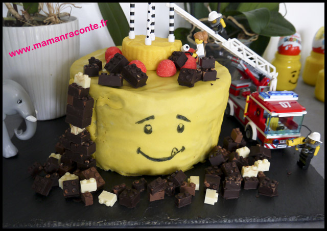7. Gâteau anniversaire Lego pour ses 5 ans - les cahiers de Lucie-Rose