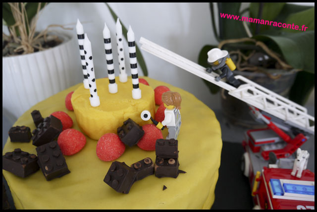 8. Gâteau anniversaire Lego pour ses 5 ans - les cahiers de Lucie-Rose