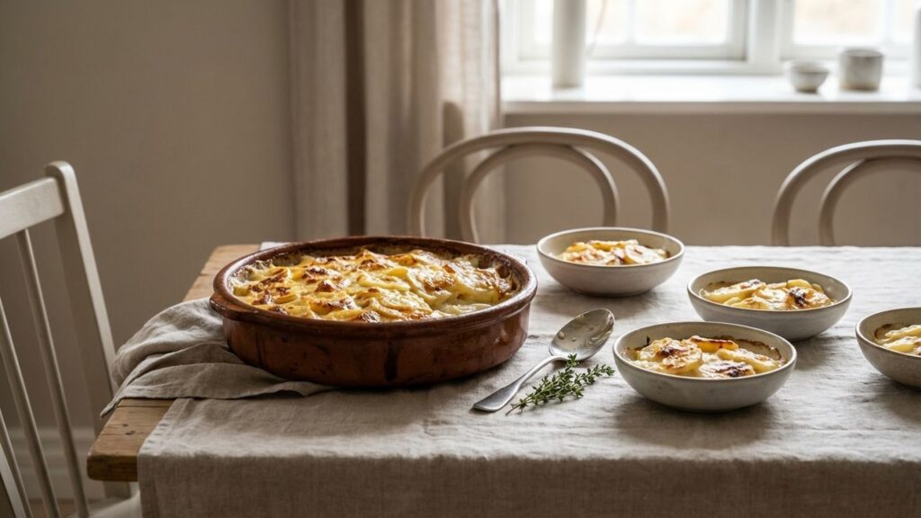 Grand plat préparé à l'avance pour douze personnes