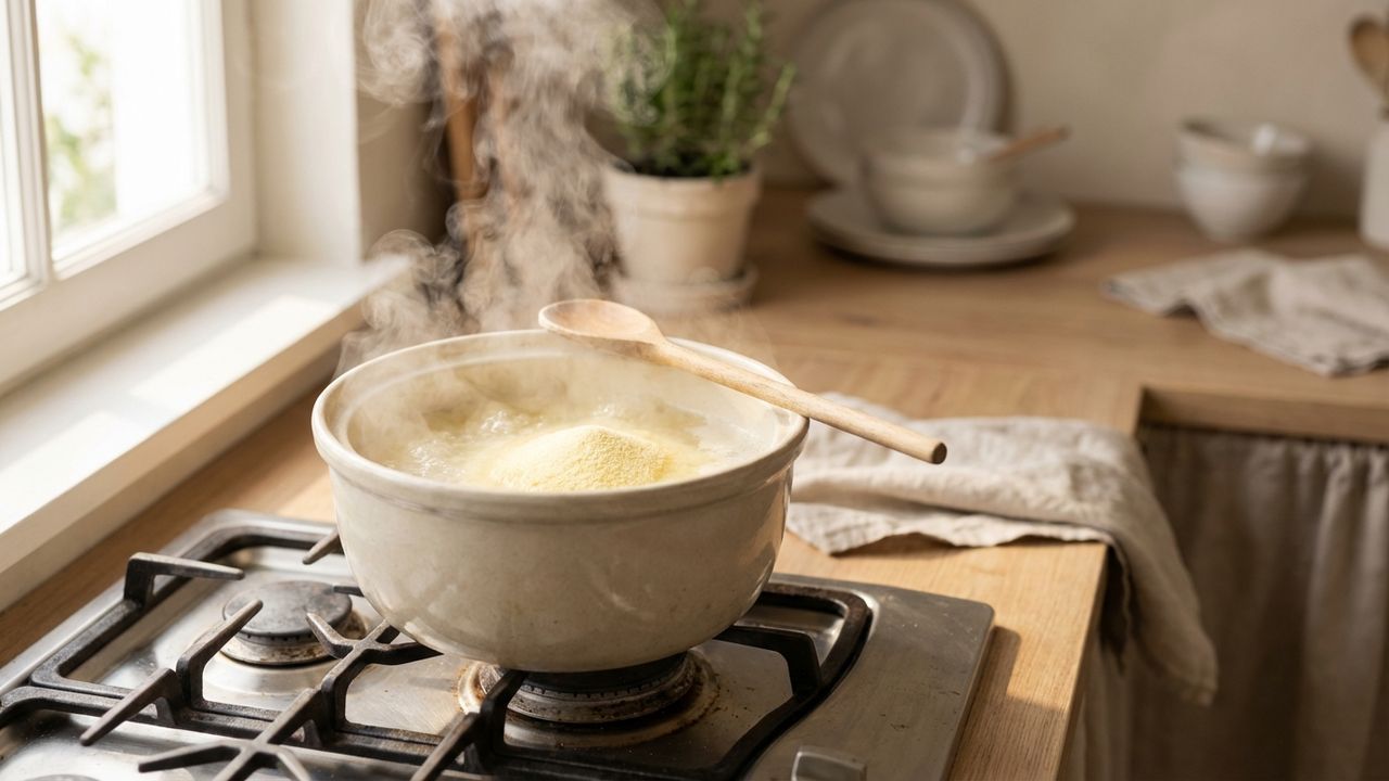 Cuisson de la semoule