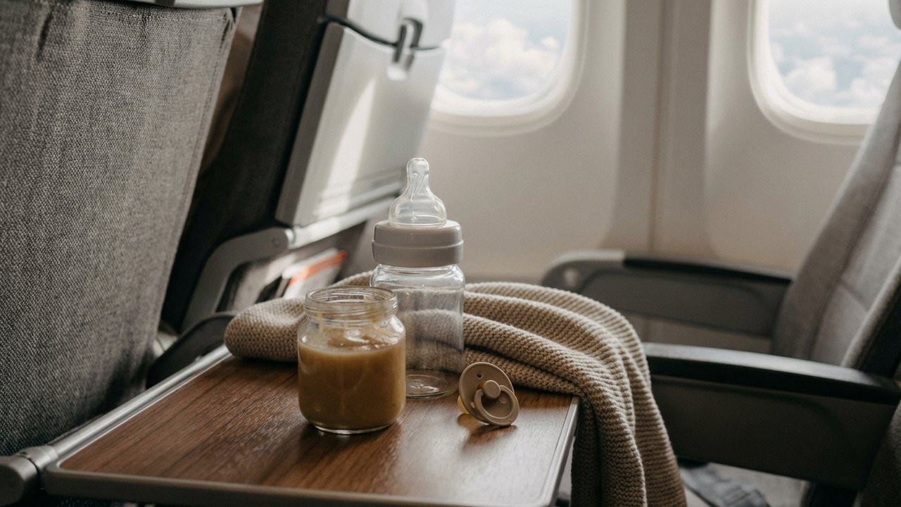 Aliments pour bébé autorisés en avion sans restriction