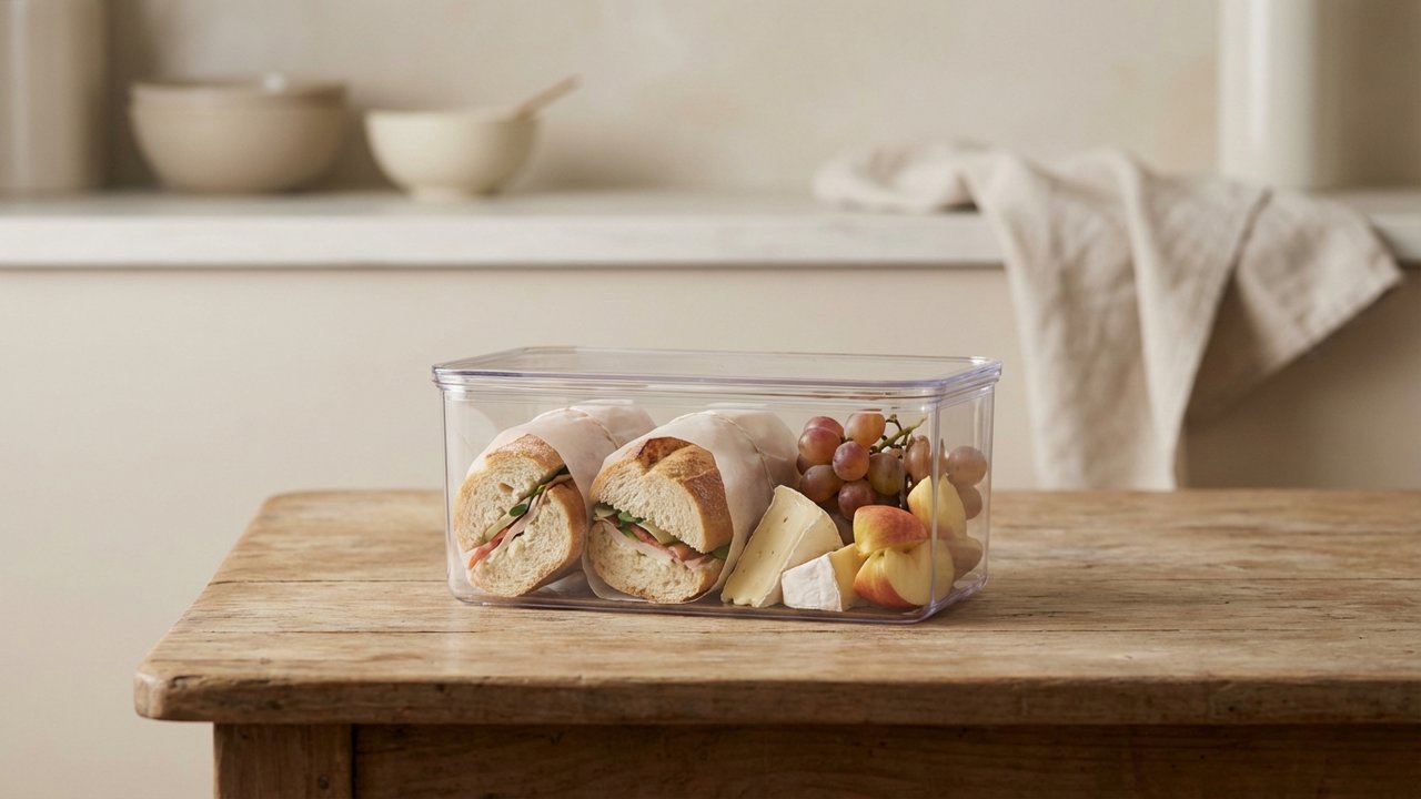 Aliments solides autorisés en avion dans un contenant transparent