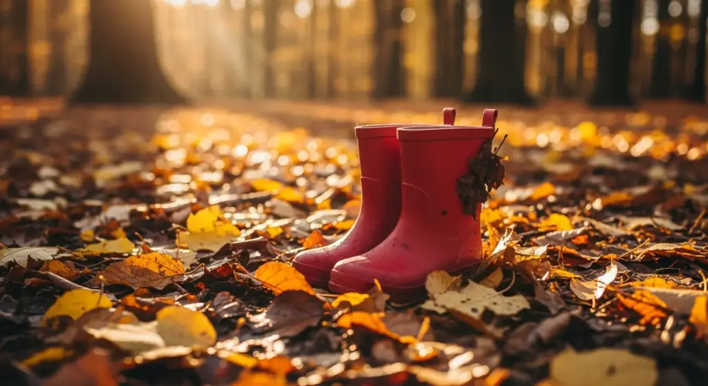 La chasse aux feuilles mortes en forêt