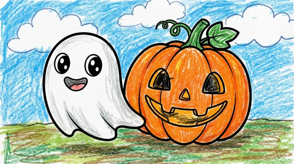 Coloriage gratuit pour Halloween à imprimer au format A4