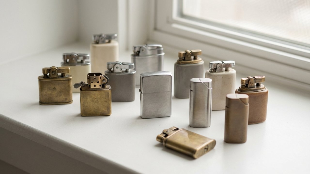 Différents modèles de briquets autorisés et interdits en avion