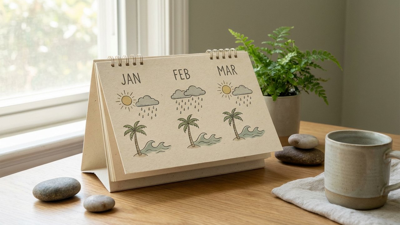 Calendrier climatique pour planifier un voyage en Malaisie mois par mois