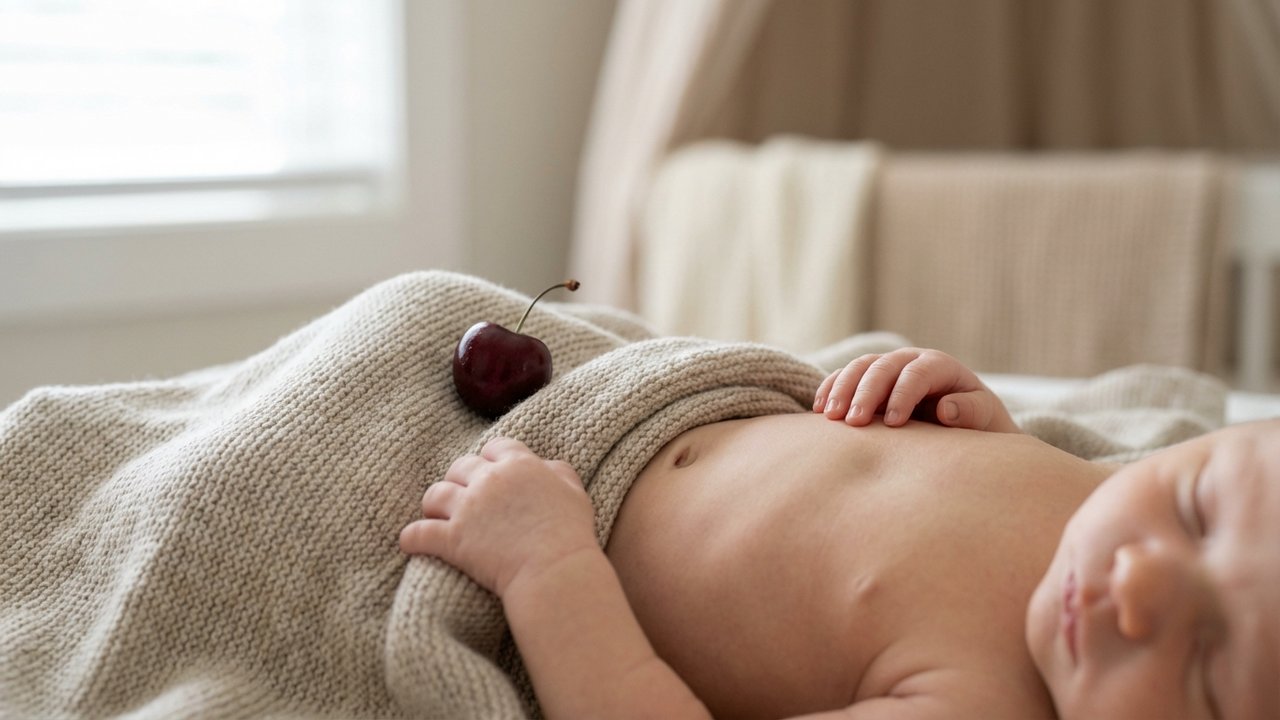 Illustration de la taille minuscule de l'estomac d'un nouveau-né allaité