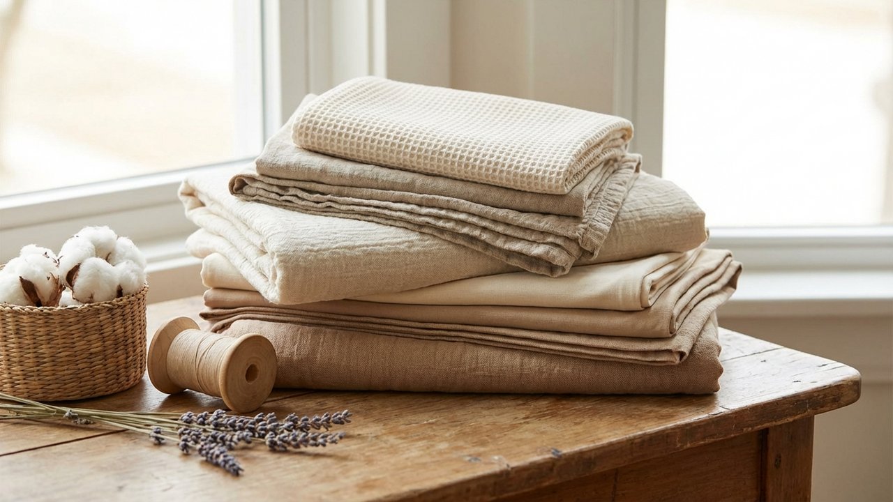 Matières naturelles : coton, bambou et lin pour les vêtements de bébé en été