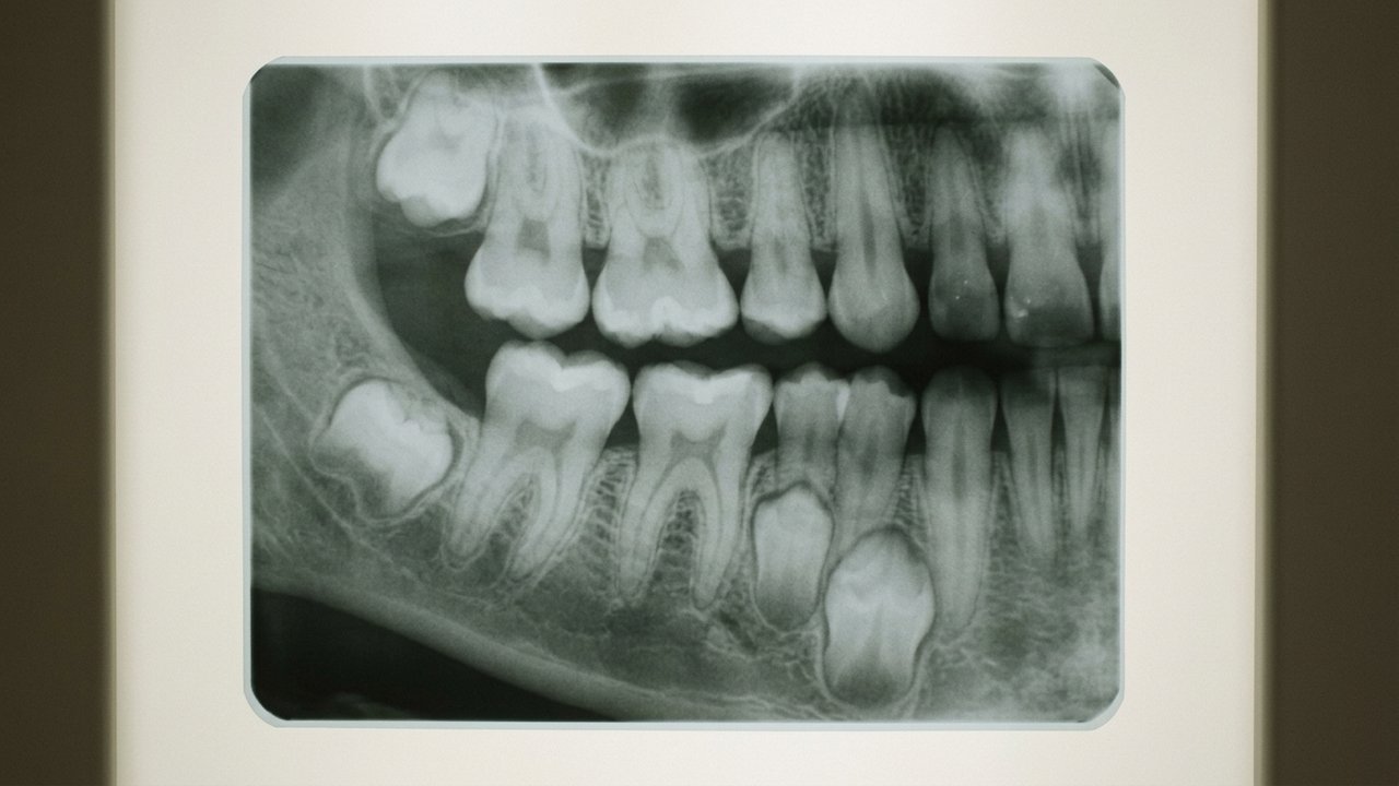 Radiographie panoramique pour évaluer une dent définitive mobile