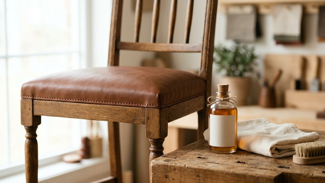 Soin hydratant pour entretien de chaise en simili cuir