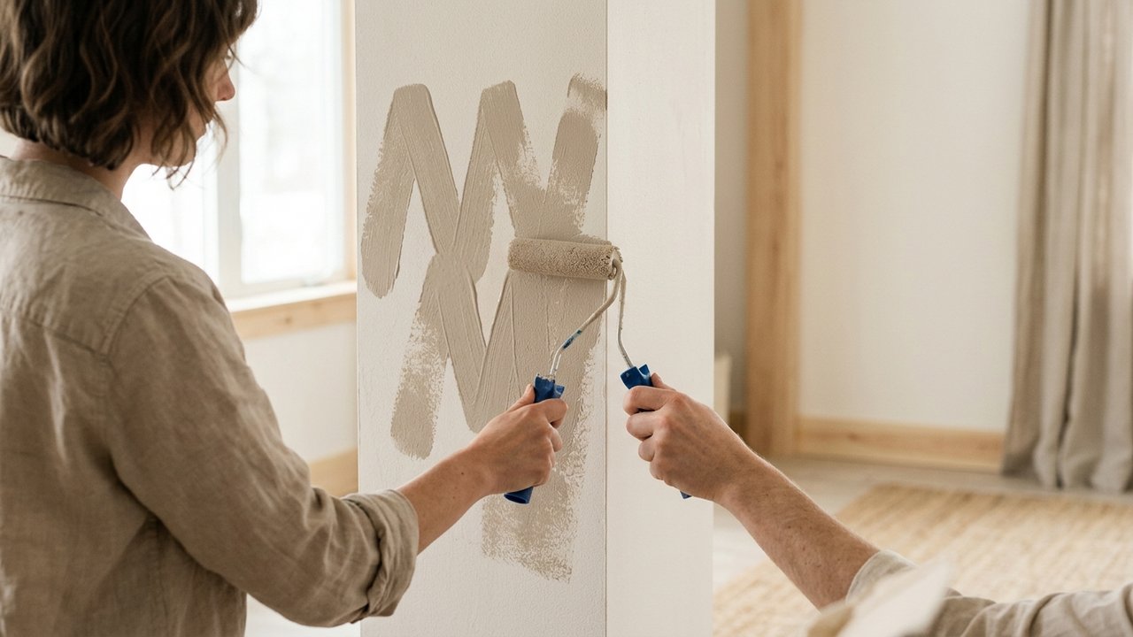 Gestes corrects pour appliquer la peinture au rouleau sans traces