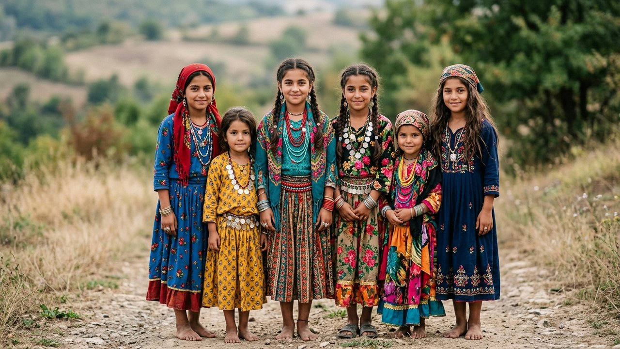 Jeunes filles gitanes illustrant les prénoms féminins traditionnels