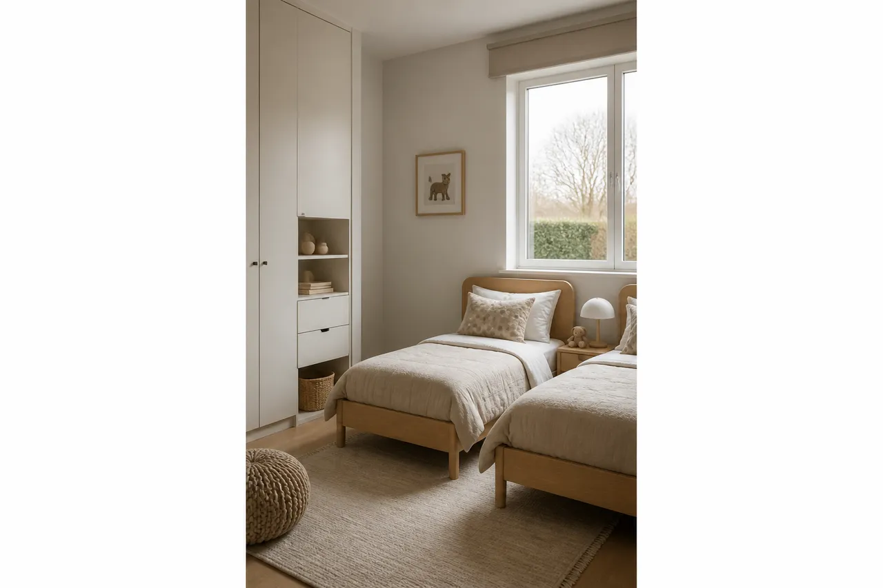 Configurations d'aménagement chambre 2 enfants avec rangements