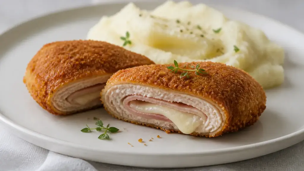 Accompagnement pour cordon bleu avec purée maison