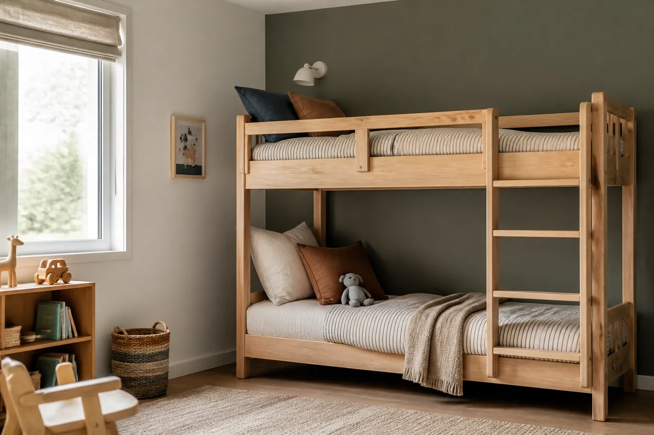 Lit superposé pour une chambre partagée de 2 enfants