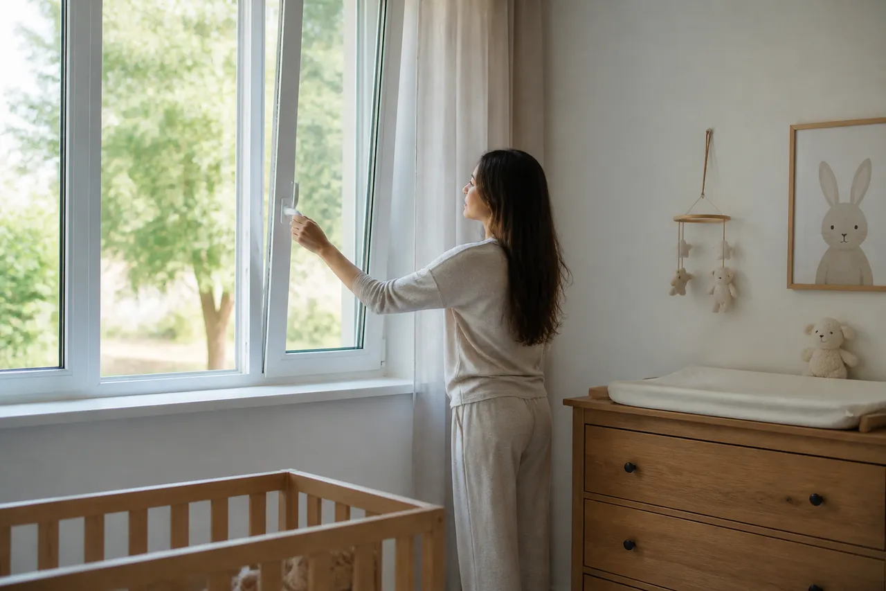 Aérer la chambre bébé pour réguler l'humidité