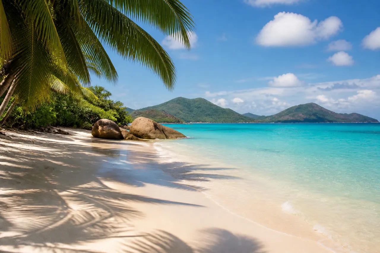 Guadeloupe en saison sèche : plage ensoleillée et eau turquoise